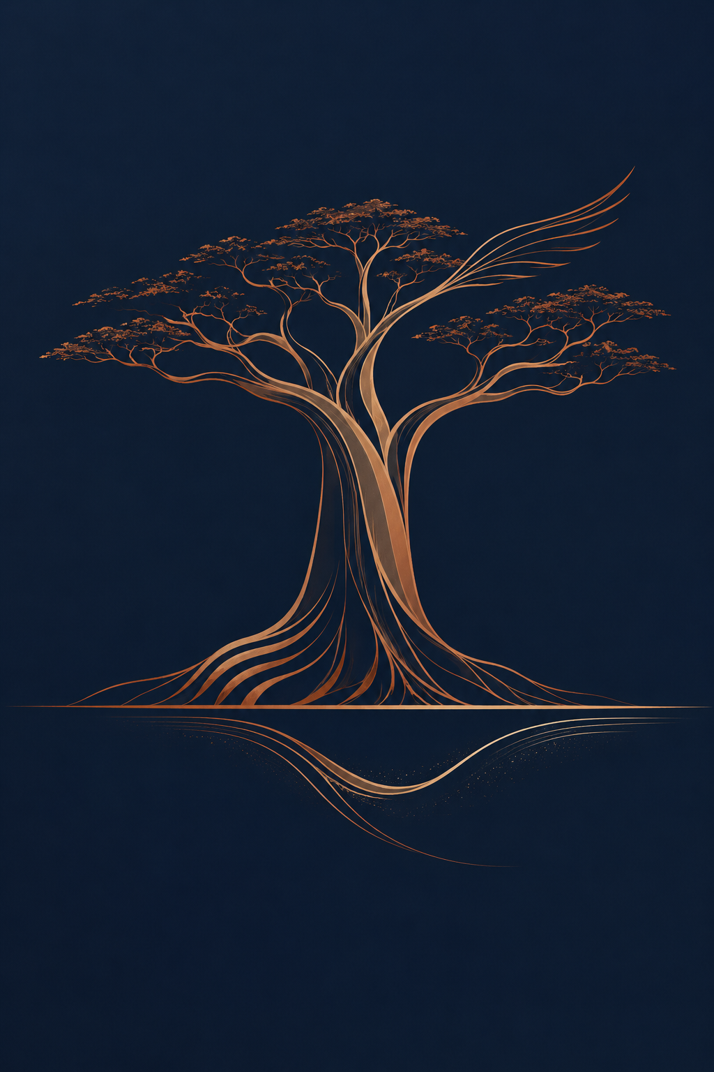Signature africaine BiNaet : baobab, lion, dauphin et aigle